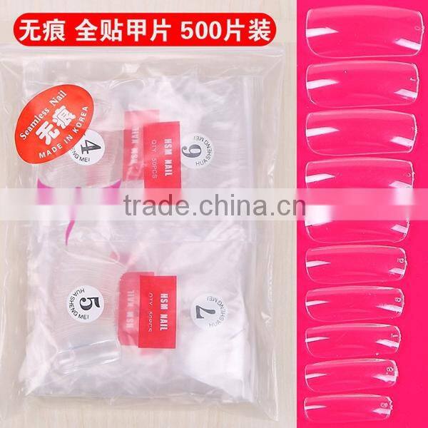 10 size Transparent seamless nail tips Fake Nail art tips,artificial nail tips wholesale