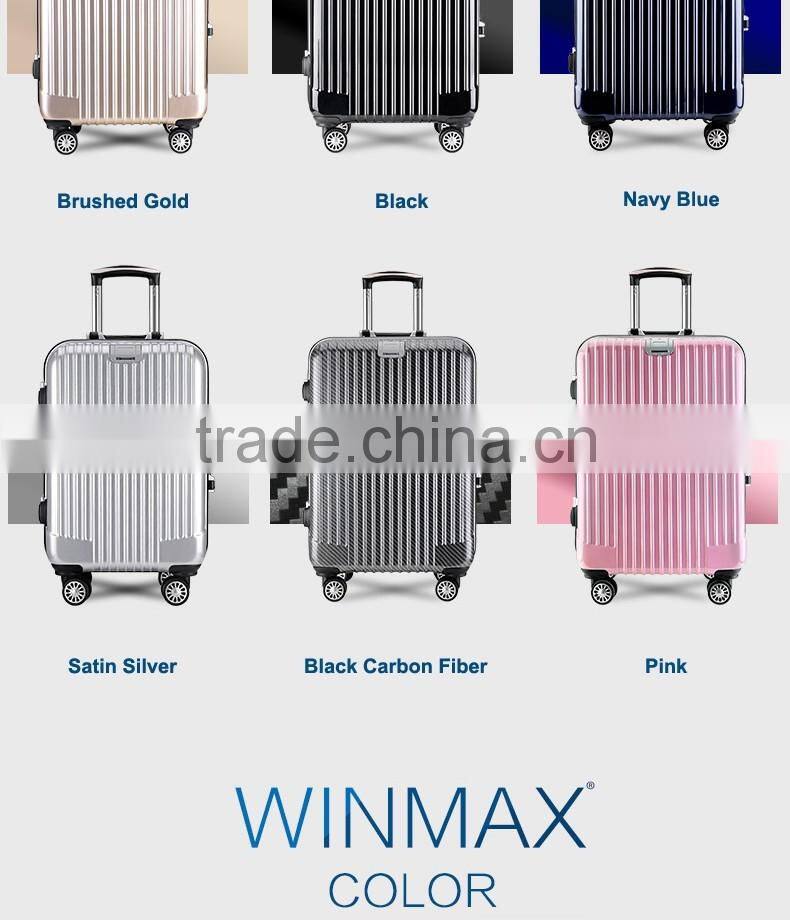 Classics black framed closure durable ABS travel luggage