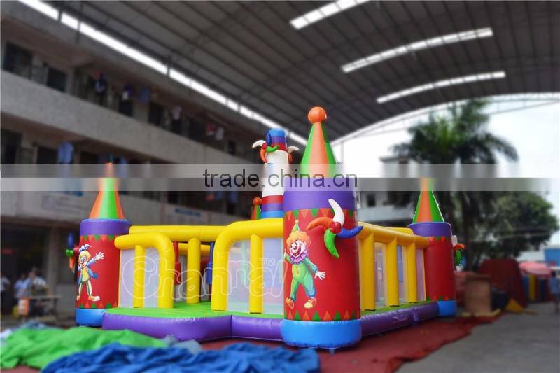 circus outdoor playground kids inflatable outdoor playground for sale