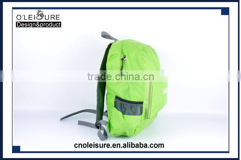 2016 latest arrival design promational foldable backpack cheap fold bag fold up backpack sport hiking camping college school bag