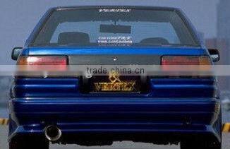 FOR AE86 Levin/Tureno Vertex Glass Fiber Rear Bumper