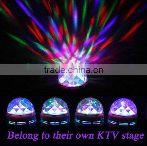 Hot Selling B22/E27 Crystal Rotating Led bulb