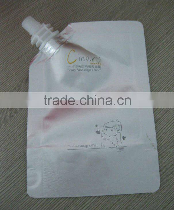 juice plastic packaging stand up pouch with spout