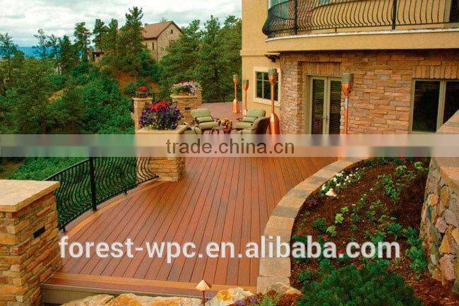 exterior wall decking China supplier wood plastic composite deck tiles