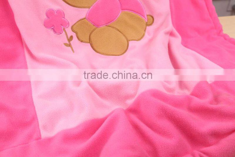 Jinhua MK 100% polyester wholesale home textile new born baby thermal polar fleece blanket