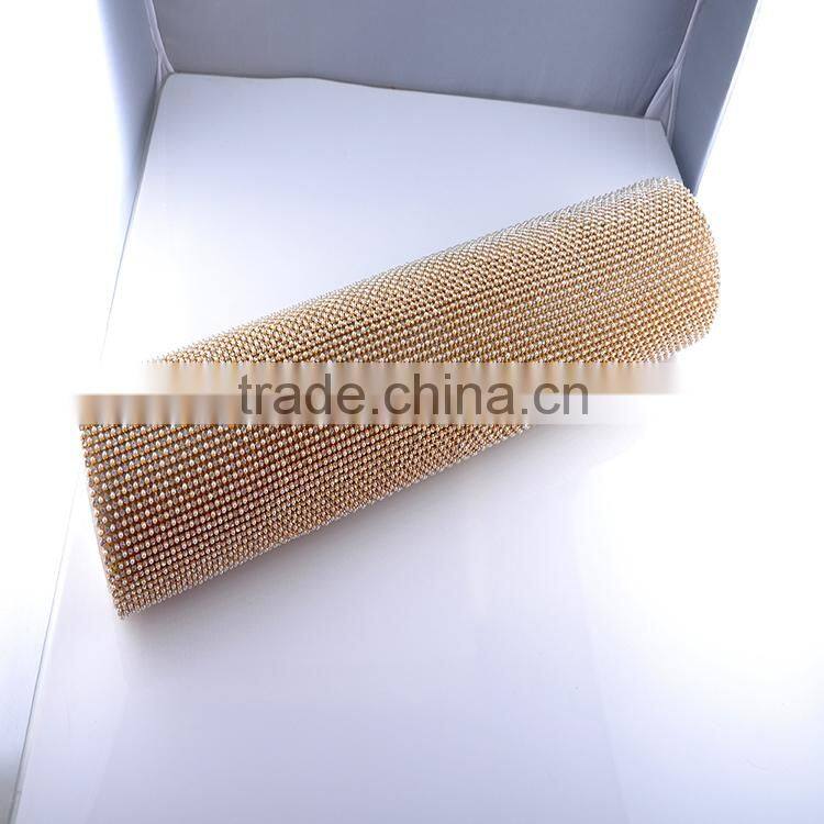 Hotfix aluminum diamond mesh for Christmas garments