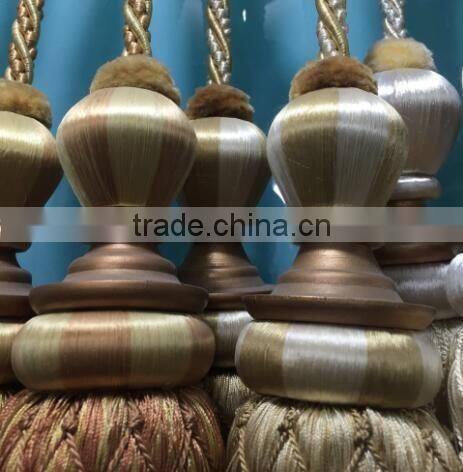designer home decor tassel fringe rayon tassel curtain tiebacks