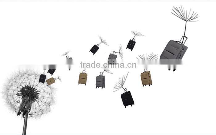 cheap fabric materical luggage bag with big pocket