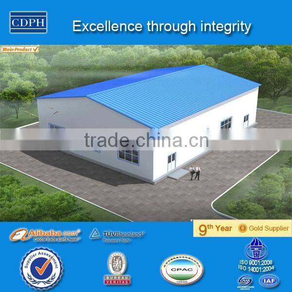 Low cost steel structure building as prefab storage from chinese companies