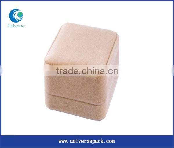 Custom Classic Ring Flocking Box Sale High Grade Packing Boxes