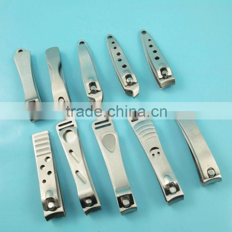 Slanted blade stainless steel novelty nail clipper