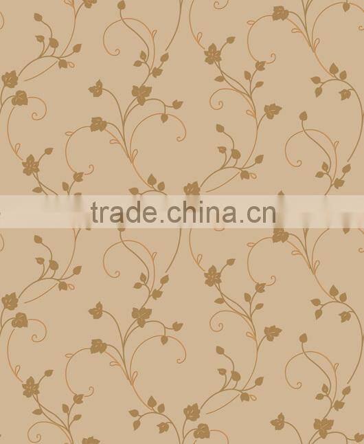 Beautiful pink flower pattern wallpaper for home decoration