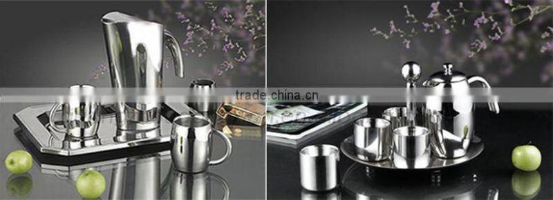 Double Layers steel ice bucket for picnic