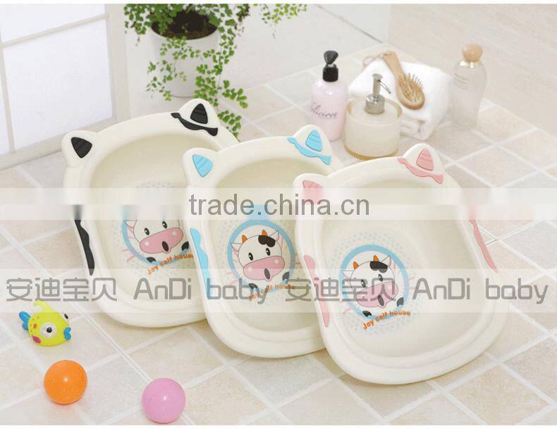 Hot selling! Eco-friendly New PP lovely cow basin plastic child basin