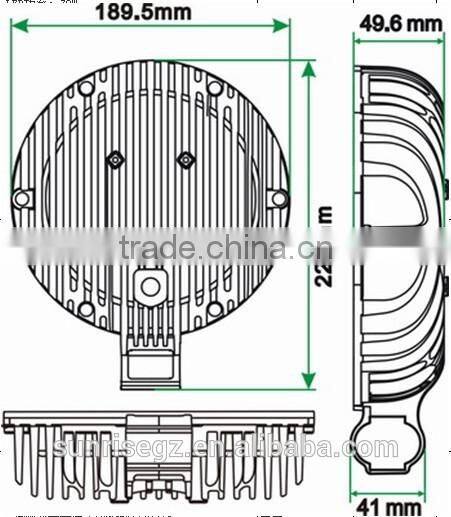 CRE Highpower performance vehicle LED Work Light,for ATV SUV TRUCK JEEP Offroad Vehicles(SR-LW-90C,,90W)Spot Beam,CRE