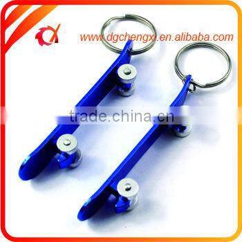 cow shaped aluminum beer bottle opener keychain