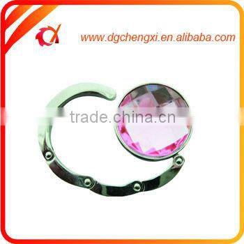Pink Crystal Metal Bag Hanger