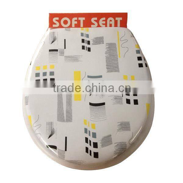 Bathroom round toilet seat cover