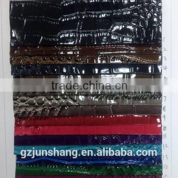 2015 fashion design PVC crocodile leather for furniture and sofa upholstery fabric usage