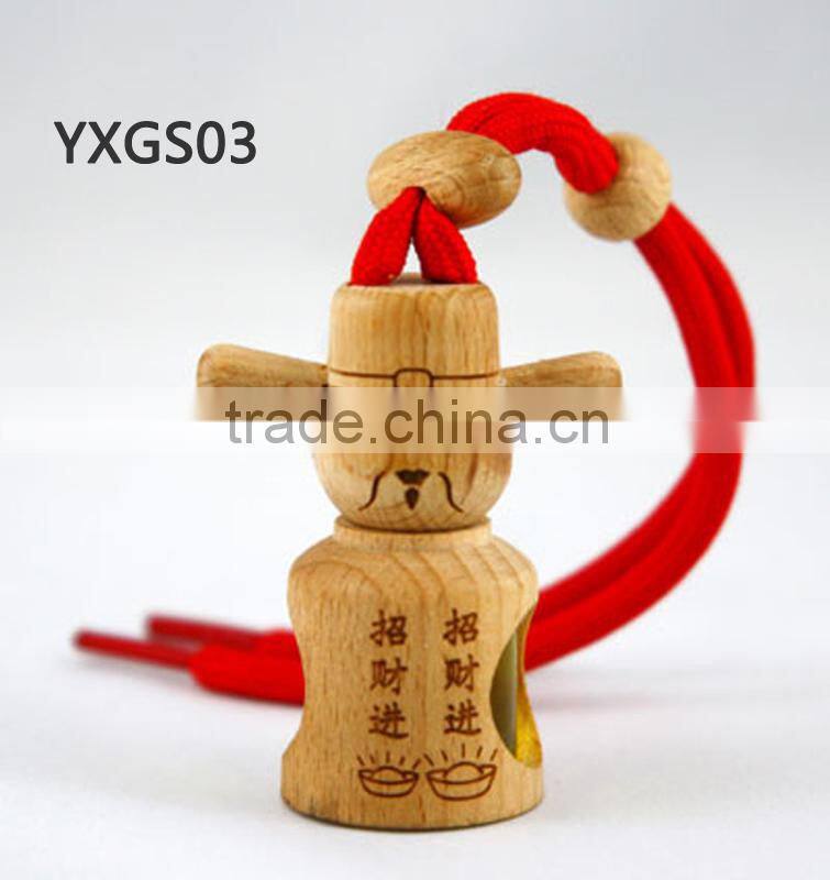 Hot Sale glass bottle hanging car perfume with wooden cap,Car Air Freshener