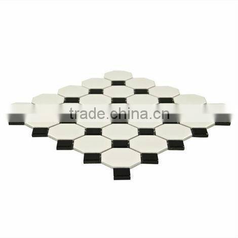 Tajikistan Black Dot Octagonal Mosaic HG-Z048