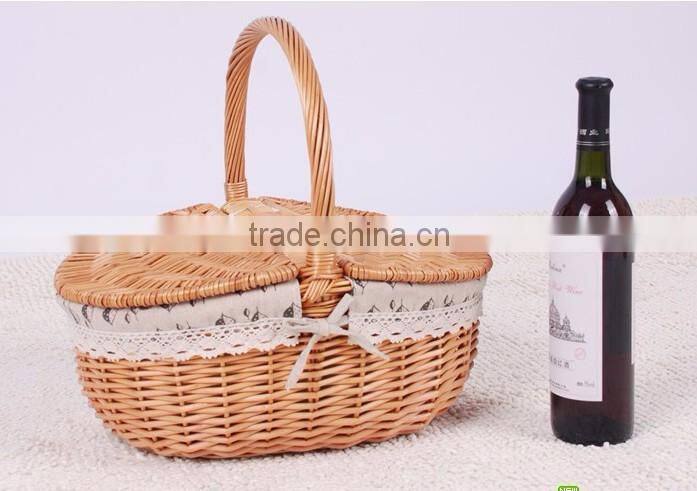 wholesale good quality decorative wicker fruit storage basket