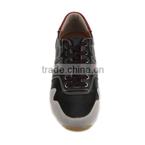 Latest men shoes pictures Outdoor comfortable PU leather shoes cheap price lace up flat PU leather casual shoes for men