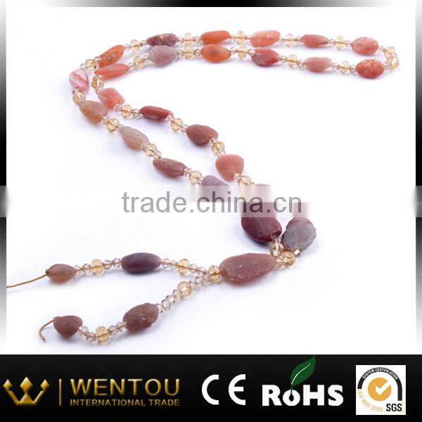 Precious necklace jewelry natural xinjiang agate seed jewelry agate beaded jewelry
