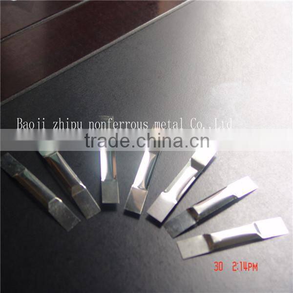 Flat bottom 99.95% molybdenum evaporation boat in industry