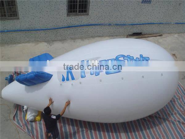 hot sale custom giant inflatable airship / giant inflatable blimp with printed logo/airship balloon for advertising