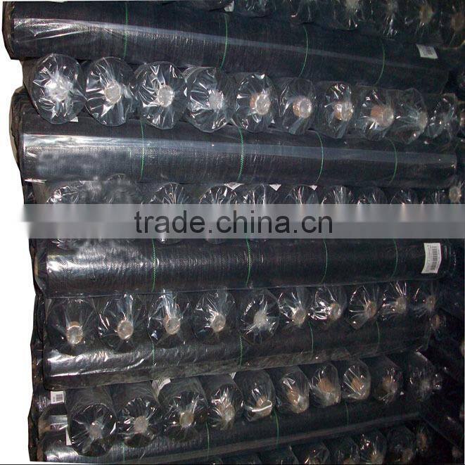 pp woven silt fence / weed control mat with selvedge