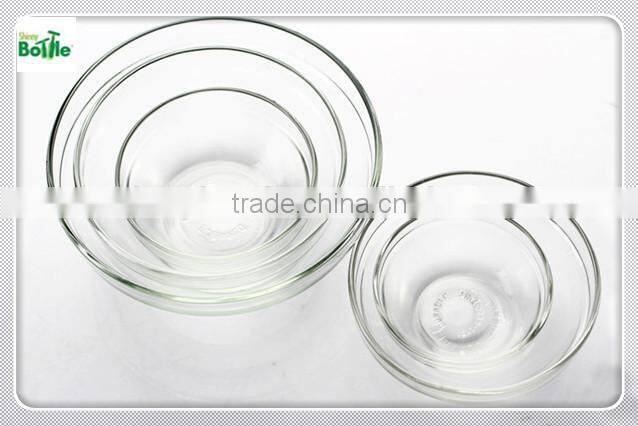 clear glass bowls transparent