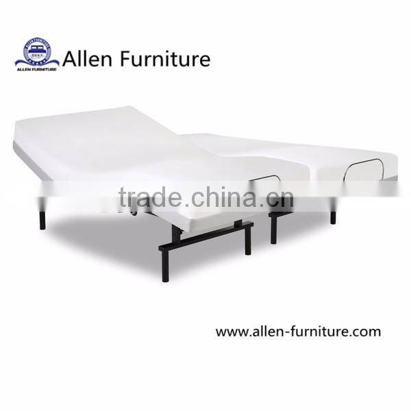 Electric Home Care Bed, Adjustable Bed Frame with Motors, Elevation Bed, Split Queen Size