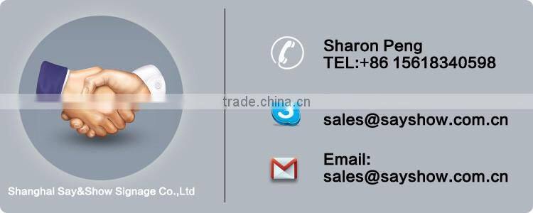 Factory direct sale stainless steel signage led frontlit letter led shop signs