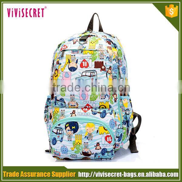 Vivisecret 2016 Fashion teenage girl Schoolbag Casual Bright Colors Cartoon School Backpacks