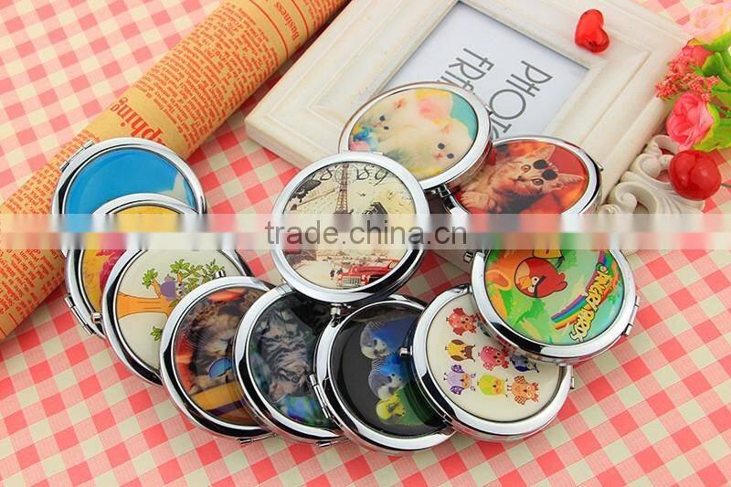 souvenir makeup metal pocket mirror