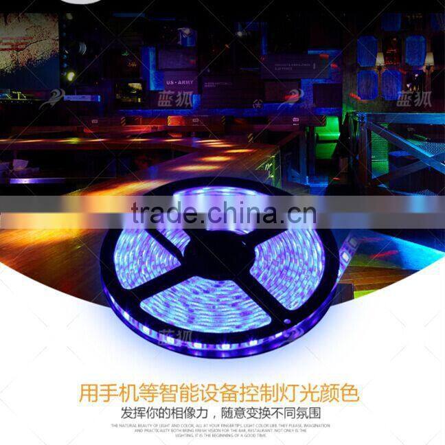 Color changeable SMD5050 waterproof IP65 wireless led strip light rgb
