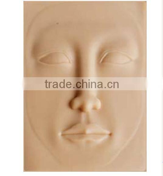 Tattoo Silicone Permanent Makeup Mannequin Head ,Permanent Makeup Practice Skin 3D Rubber Tattoo Practice Skin