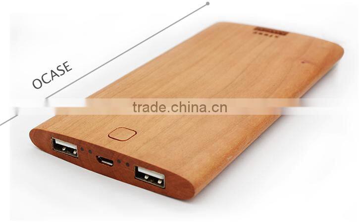 New Arrival Ocase 8000mAh Real Wood Power Bank