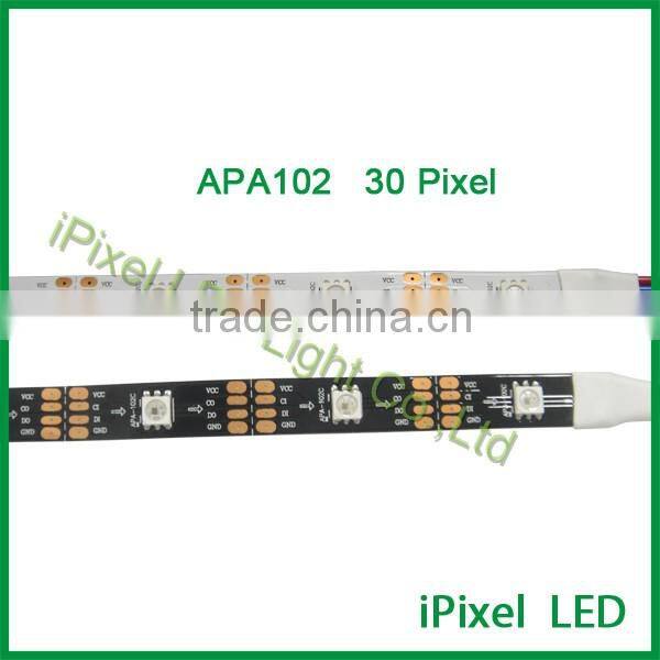 addressableAPA102 30leds colorful cover dc led strips flexible led strip