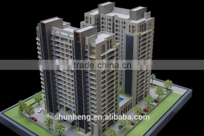 residential apartment building scale model maker from China