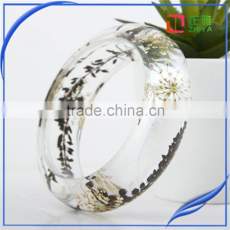 2016 fashion bangle newest bracelet sex bangle ,flower in resin bangle