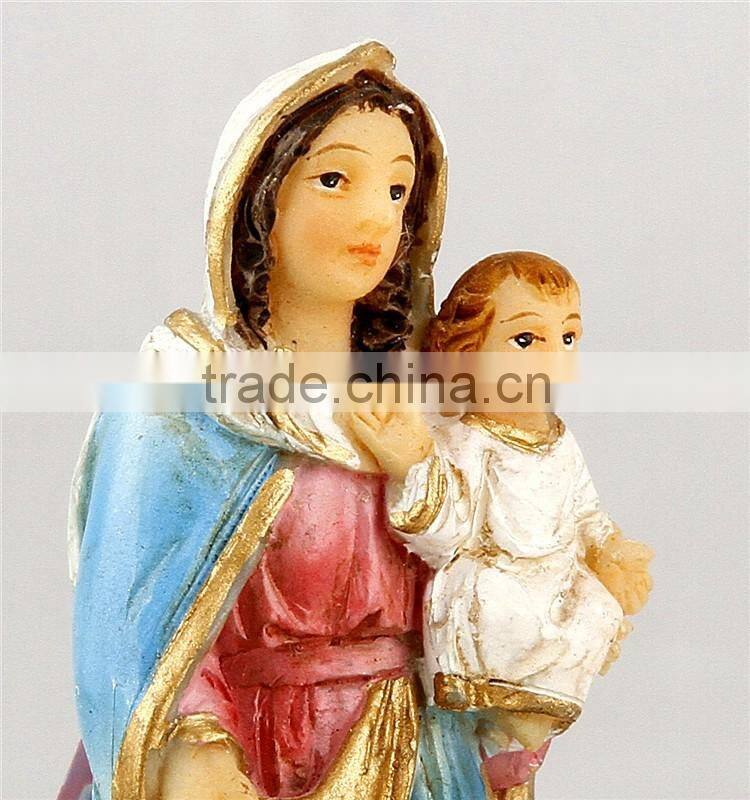 Resin Virgin Mary and Baby Jesus Statue Religious Statues