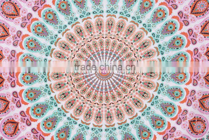 Bohemian Hippie Ethnic Cotton Mandala Wall Art Gypsy Psychedelic Home Decor Tapestry