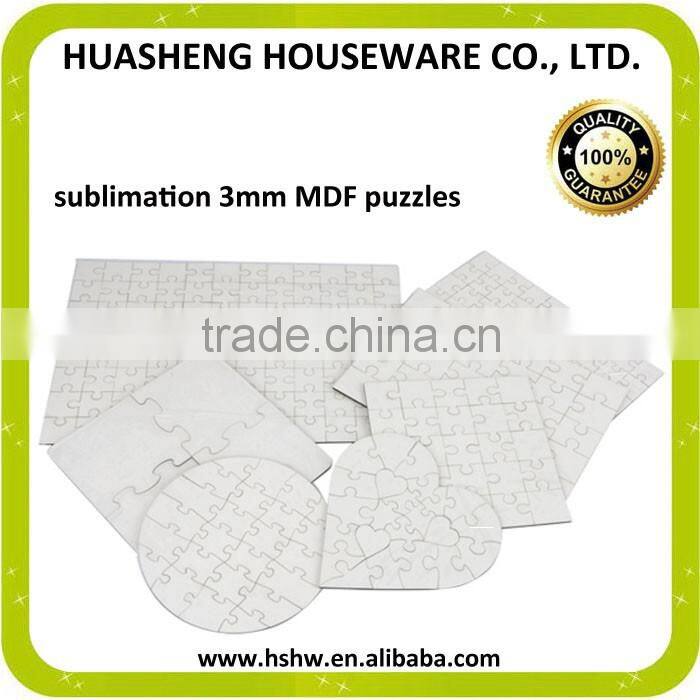 wholesales puzzle for sublimation blank for heat transfter