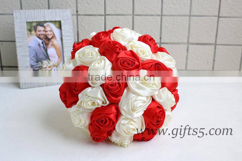 Handmade silk wedding bouquet