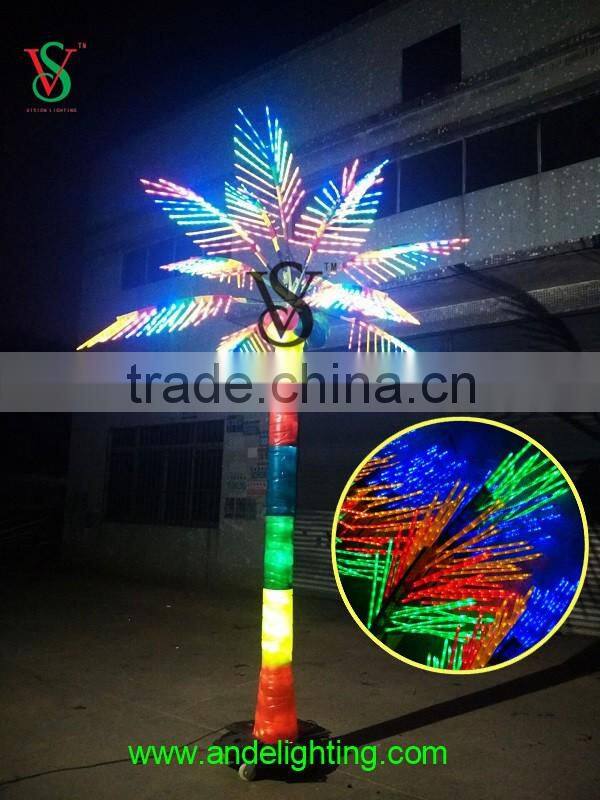 6m height lighted coconut tree lighting for Christmas decoration