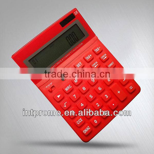 12 digits dual power desktop calculator