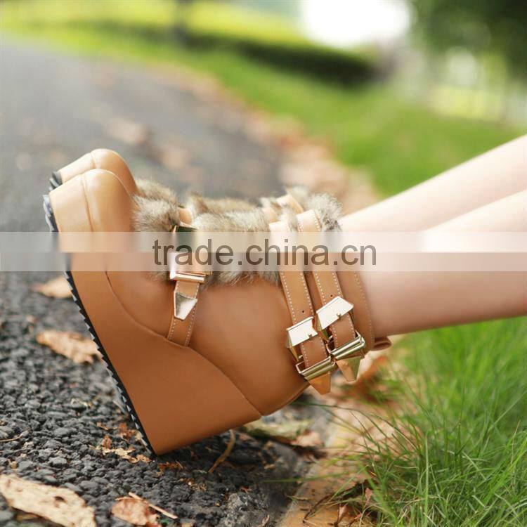 lady winter fashion pumps short warm boots XW326
