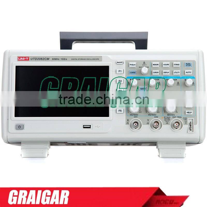 Handheld Digital Storage Oscilloscopes UTD2062CM 60MHz 1GS/s 16 Mpts Memory Depth USB Device, USB Host, Pass/Fail Interface